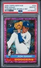 2025 Topps Heritage Roki Sasaki #224 Chrome Pink Sparkle Refractor PSA 10 POP 1