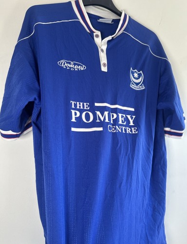 Vintage Rare Portsmouth 1999 Home Shirt With Sponsor Pompey Sport - Size XL Mens - Picture 3 of 9