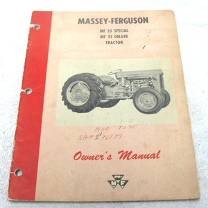 VINTAGE 1966 MASSEY FERGUSON MF 35 TRACTOR SPECIAL DELUXE OWNER OPERATOR MANUAL