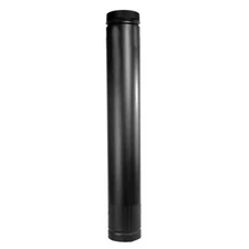 Selkirk DSP6TL Telescopic Double Wall Stove Pipe Matte Black, 6" ID x 35" - 68"