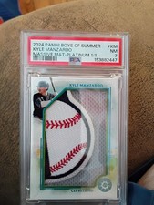 2024 PANINI BOYS OF SUMMER MASSIVE MATERIALS PLATINUM KYLE MANZARDO 1/1 PATCH 