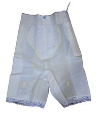 1960S LONG LEG GIRDLE CAROL BRENT MED FULL SUPPORT LACE LEG STOCKING GARTERS