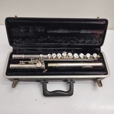 Bundy Selmer USA Flute Student Model with Case Silver Finish Vintage Instrument
