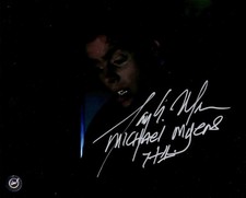 Tony Moran Black & White Halloween Autographed 8x10