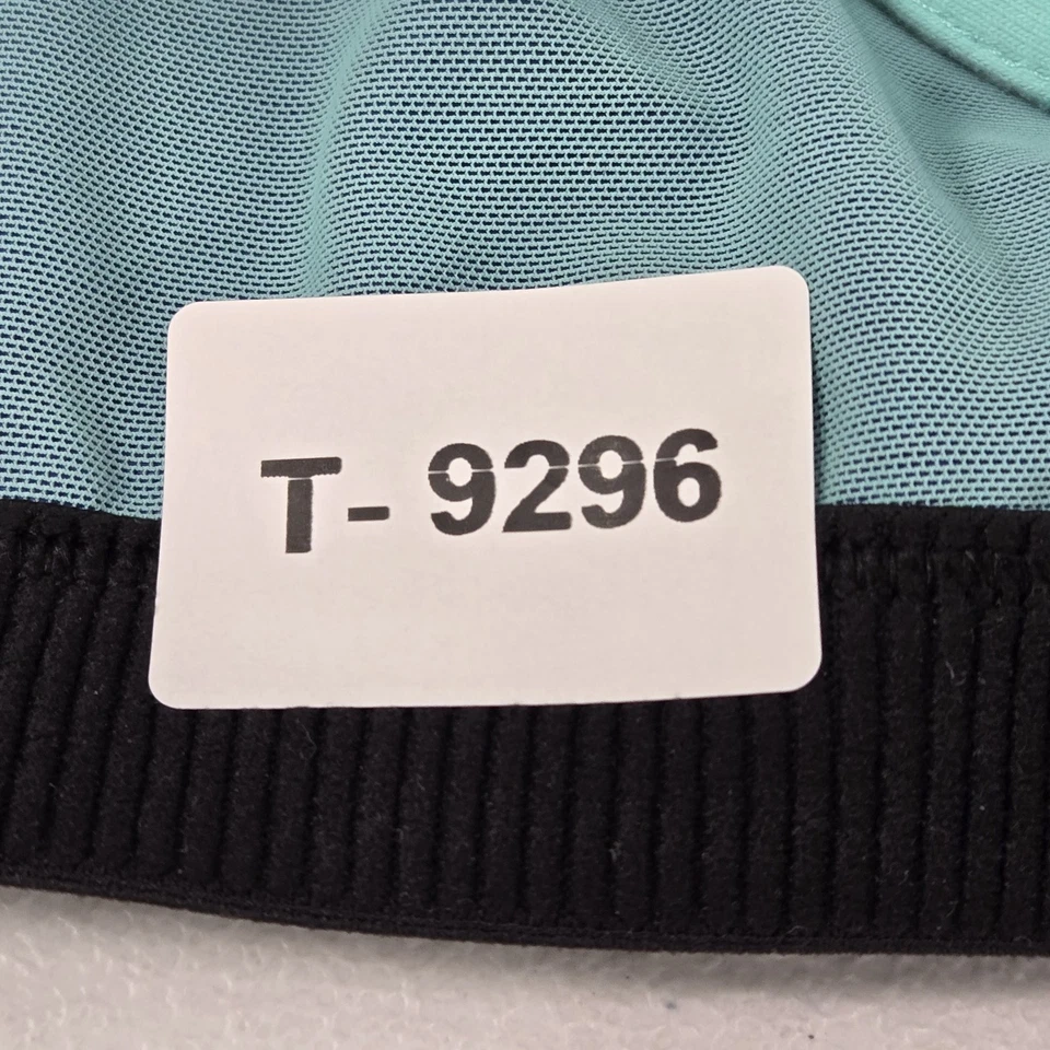 Sujetador deportivo Victoria's Secret para mujer 34C Aqua retro a rayas bloques de colores cremallera frontal Foto 2 de 4