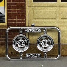Willys Halibrand Slot Mag Chrome Wheels Gasser No Backs Amt125 Lbr Model Parts