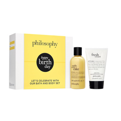 philosophy happy birthday gift set - 2-pc. vanilla birthday cake hydrating showe