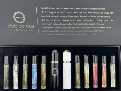 Armaf Club De Nuit 10 Pcs Mini Set 0.34 oz 10 ml Eau De Parfum