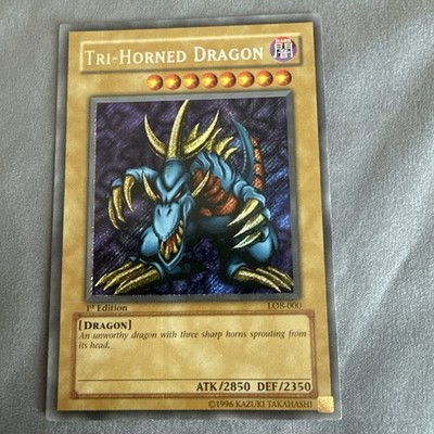 Yu-Gi-Oh! Tri-Horned Dragon LOB-000 1st Edition -MP