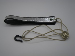 VINTAGE LEBLANC PARIS SAXOPHONE NECK STRAP - METALLIC SILVER BAND - COLLECTIBLE