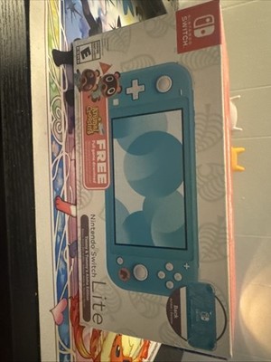 New Nintendo Switch Lite Animal Crossing Limited Edition Turqoise Aloha pattern