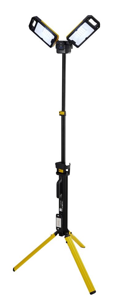 Draper 13885 230V SMD LED Rechargeable Tripod Site Light, 50W, 5000 Lumens, Char