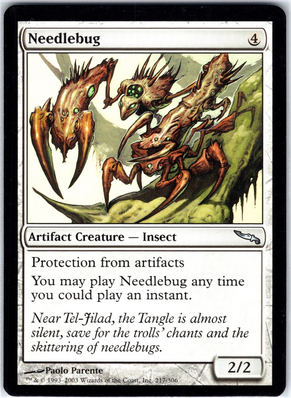 Needlebug 217 U Mirrodin Magic the Gathering LP