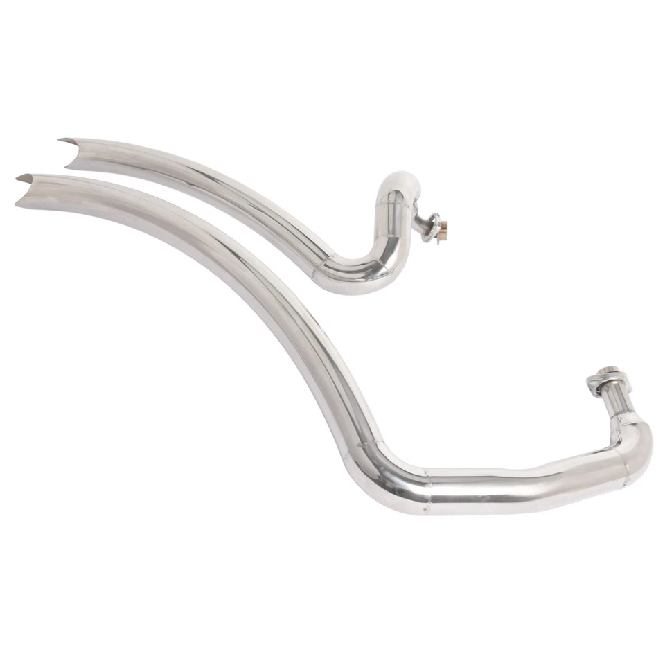 For Yamaha Virago250 V Star 250 XV125 XV250Shortshots Staggered Exhaust Pipe Kit - Image 4 of 4