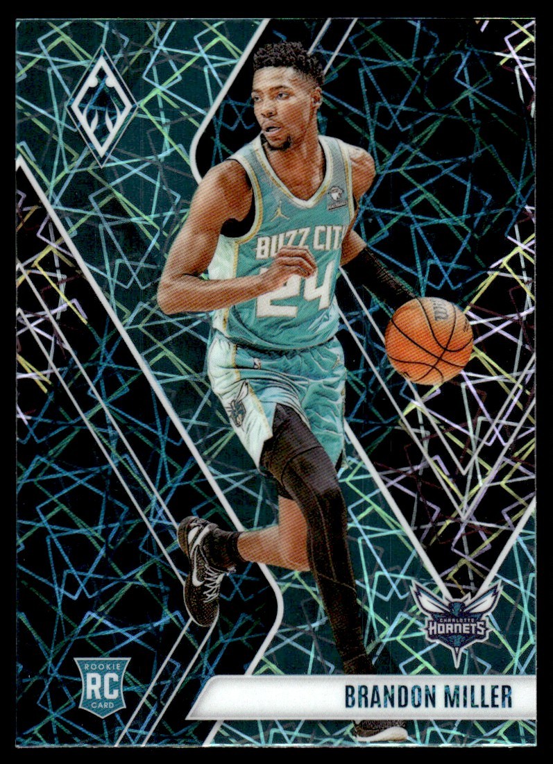 2023-24 Panini Phoenix Teal Lazer Brandon Miller Rookie Charlotte Hornets #273