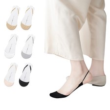 6 Pairs Ankle Socks Ladies Toe Socks Invisible Cotton Toe Cap Vo...