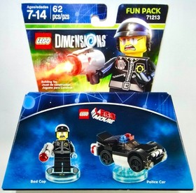 LEGO Dimensions: Lot of 3 - 71213 Bad Cop Fun, 71212 Emmet, 71200 Starter Pack