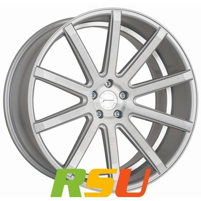 Corspeed Deville silver-brushed-surface / Undercut Color Trim weiss 9x20'' ET2...