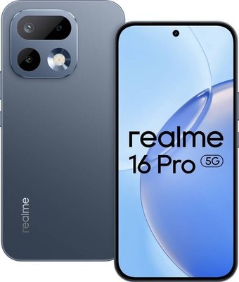 realme 16 Pro 5G (Grau, 256GB 12GB RAM) Dimensity 7300 Max Global Version.