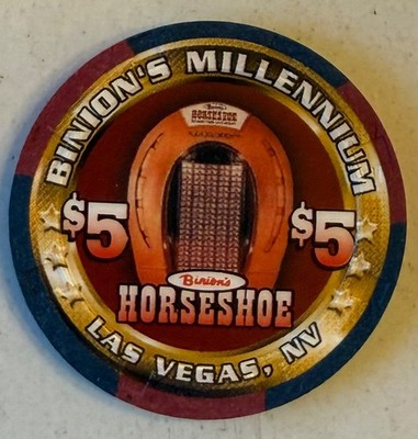Binion s Horseshoe Las Vegas $5 Millennium 2000 Casino Chip