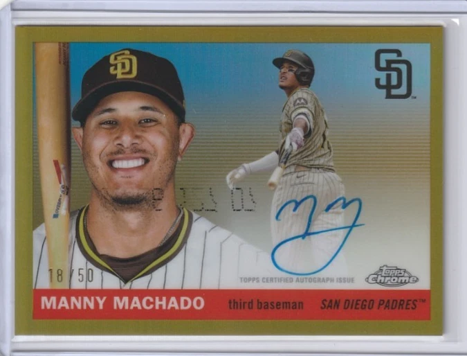 Manny Machado Autographed Baseball Sports Trading Cards