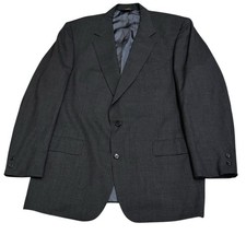 Brooks Brothers Makers Brooksease VTG Herringbone Wool Sz 46L Blazer Sport Coat