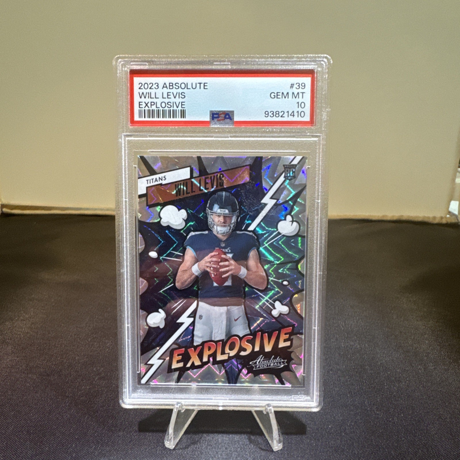 Will Levis Panini Absolute Explosive #39 Base
