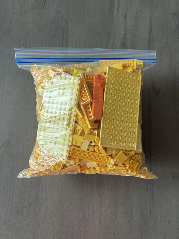 Placa de tijolo LEGOs amarela mista 2 libras 12 oz especialidade incêndio guarda costeira cidade MOC - Imagem 2 de 4