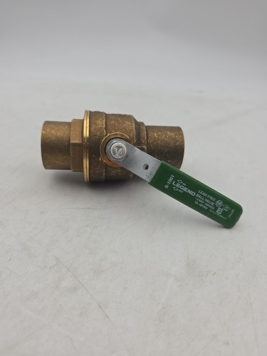 Legend S-1001 1-1/4" Brass Ball Valve - Sweat Full Port Water Valve