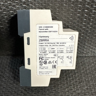 Schneider Electric Harmony ZBRRA Wireless Relay 24-240VAC/DC 3A DIN Rail