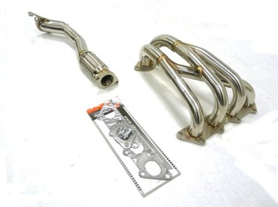 OBX Stainless 02-06 Mitsubishi Lancer Rallyart 2.0L Manifold 4-2-1 NO O2 2pcs