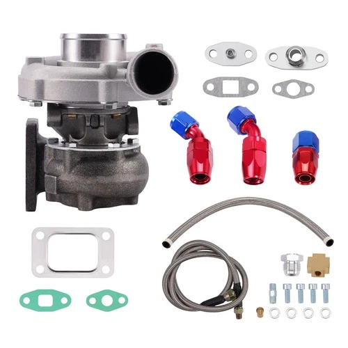 T04E T3/T4 AR.57 74.2 400HP STAGE III TURBO TURBOCHARGER OIL FEED DRAIN LINE KIT