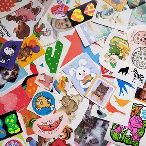 Vintage 80s 90s Sticker Mystery GRAB BAG Lot - $5.75 Free Shipping!