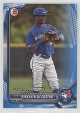 2022 Bowman Prospects Blue Pattern Border 100/125 Rikelvin De Castro #BP-25 0s55