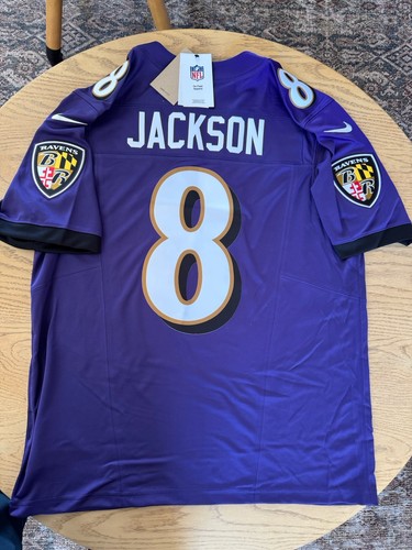 Lamar Jackson Baltimore Ravens Nike Vapor Fuse Limited Jersey Authentic Large 8