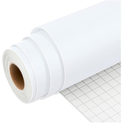 Vinylfolie Plotter weiß matt selbstklebend 30,5cm x 7,62m Bastelfolie