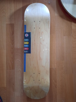 Skateboard Deck 8,0 Zoll 7-Ply Maple Medium Concave Standard Beige