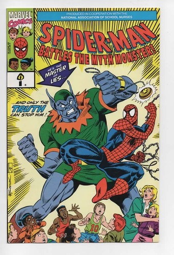 Spider-Man Battles the Myth Monster #1 (Marvel 1991) Saviuk Promotional RARE b