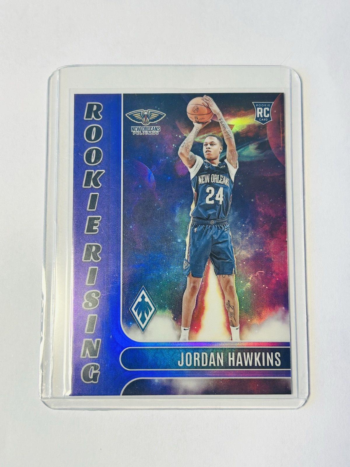 2023-24 Panini Phoenix Jordan Hawkins Rookie Rising Purple RC 36/75 #17