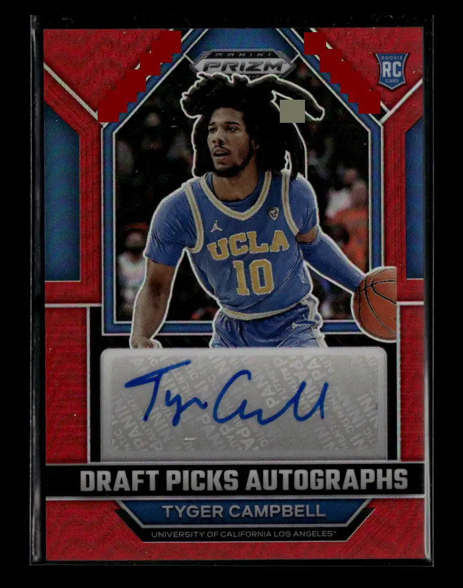 Tyger Campbell 2023-24 Panini Prizm Draft Picks Auto Red Prizm #/149