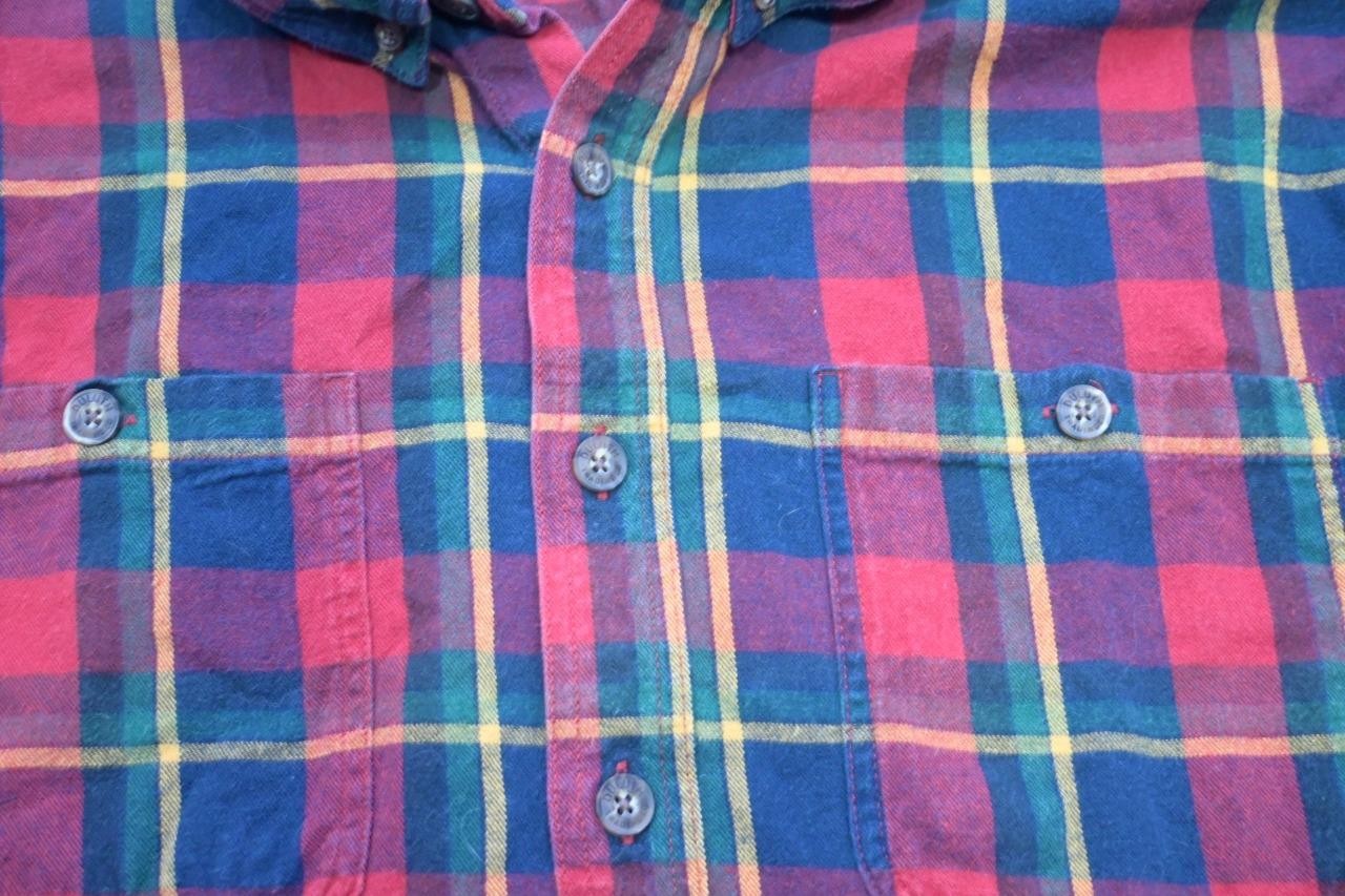 Duluth Trading Co. Flannel Camp Shirt Relaxed Fit Plaid Mens Sz 3XLT 3XL TALL