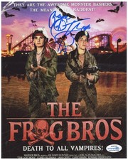 Corey Feldman Signed The Goonies Frog Brothers Peace 8x10 Photo ACOA