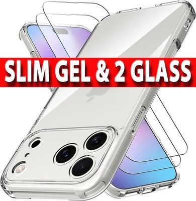Clear Case für iPhone 17 Pro Max Air 16 13 Stoßfest Handyhülle Displayschutz