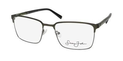NEW SEAN JOHN 5170 EYEWEAR GREEN 58-19-155 FULL-RIM 318 MENS SQUARE METAL &