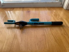 The Club Original Car Auto Steering Wheel Lock with  Key Blue And Black Vintage