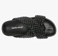 Charles David Defend Size 9M Slide Sandal🩴 Braided Leather New 