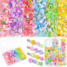 150PCS TINKRSTUFF Slime Charms Jelly Cute Flatback Resin Charms For Slime, Rando