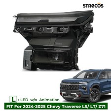 For 2024-2025 Chevy Traverse Ls/ Lt/ Z71 W/o Animation Led Headlight Left Driver
