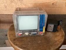 Ken-Tech - Mini Portable Television - See Through Case -4.5” Blk & White - WORKS