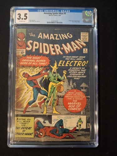 Amazing Spider-Man 9 Marvel 1964 CGC 3.5 1st Appearance Electro
